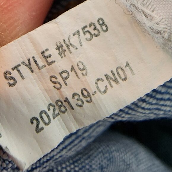 Madewell The High Rise Slim Crop Boyjean Distressed Denim Raw Hem Jeans sz 28 - Picture 11 of 11